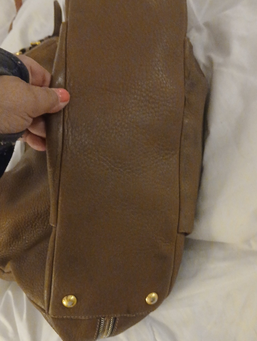 Prada Brown Leather Shoulder Bag - Classic Hobo - Picture 6 of 7